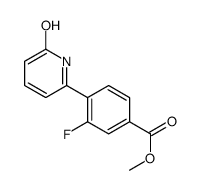 methyl 3-fluoro-4-(6-oxo-1H-pyridin-2-yl)benzoate结构式