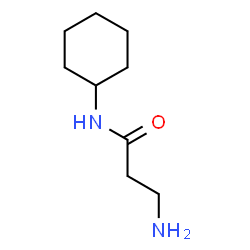 N~1~-cyclohexyl-beta-alaninamide(SALTDATA: HCl) Structure