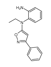 phenyl-3 N-ethyl N-(amino-2 phenyl)amino-5 isoxazole结构式