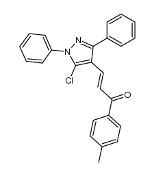 3-(5-chloro-1,3-diphenyl-1H-pyrazol-4-yl)-1-(p-tolyl)prop-2-en-1-one Structure