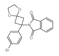 2-(2-(4-BROMOPHENYL)-5,8-DIOXASPIRO[3.4]OCTAN-2-YL)ISOINDOLINE-1,3-DIONE structure