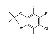 4-chloro-2,3,5,6-tetrafluoro-1-t-butoxybenzene Structure