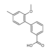 2-Methoxy-4-methylbiphenyl-3-carboxylic acid structure