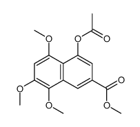 Methyl 4-acetoxy-5,7,8-trimethoxy-2-naphthoate Structure