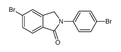 5-bromo-2-(4-bromophenyl)-3H-isoindol-1-one结构式