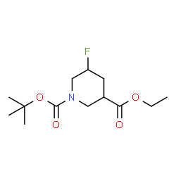 1-tert-butyl 3-ethyl 5-fluoropiperidine-1,3-dicarboxylate picture