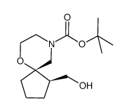 Racemic-(1R,5S)-tert-butyl 1-(hydroxymethyl)-6-oxa-9-azaspiro[4.5]decane-9-carboxylate结构式