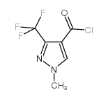 1-Methyl-3-(trifluoromethyl)-1H-pyrazole-4-carbonyl chloride structure