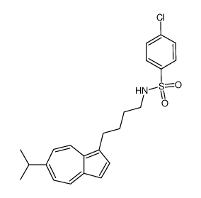 4-chloro-N-(4-(6-isopropylazulen-1-yl)butyl)benzenesulfonamide Structure