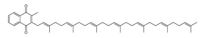 2-Methyl-3-(3,7,11,15,19,23,27-heptamethyl-2,6,10,14,18,22,26-octacosaheptenyl)-1,4-naphthoquinone Structure