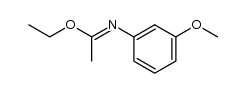 Ethyl N-(m-methoxyphenyl)acetimidate结构式