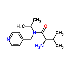 N-Isopropyl-N-(4-pyridinylmethyl)-L-valinamide结构式