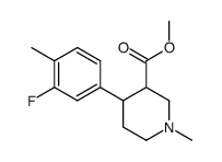 methyl 4-(3-fluoro-4-methylphenyl)-1-methylpiperidine-3-carboxylate Structure