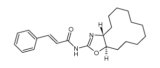 N-trans-cinnamoyl 2-amino-3a,4,5,6,7,8,9,10,11,12,13,13a-dodecahydrocyclododeca[d]oxazole Structure