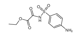 N-(4-Amino-benzolsulfonyl)-oxamidsaeure-ethylester结构式