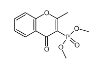 dimethyl 2-methyl-4-oxo-4H-chromen-3-yl-phosphonate Structure