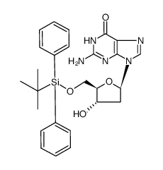 5'-O-tert-butyldiphenylsilyl-2'-deoxyguanosine Structure