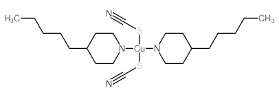 Copper,bis(4-pentylpyridine)bis(thiocyanato-S)- (9CI)结构式