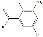 3-Amino-5-chloro-2-methyl-benzoic acid Structure