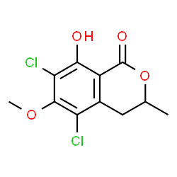 5,7-Dichloro-3,4-dihydro-8-hydroxy-3-methyl-6-methoxy-1H-2-benzopyran-1-one picture