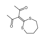 3-(1,3-dithiepan-2-ylidene)pentane-2,4-dione Structure