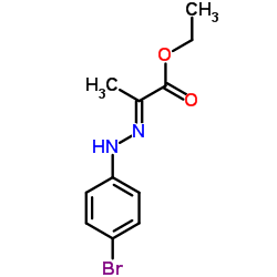 Ethyl (2E)-2-[(4-bromophenyl)hydrazono]propanoate structure