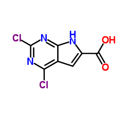 2,4-二氯-7H-吡咯并[2,3-d]嘧啶-6-羧酸图片