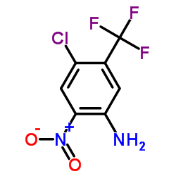 5-Amino-2-chloro-4-nitrobenzotrifluoride Structure