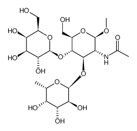 Lewis X Trisaccharide, Methyl Glycoside Structure