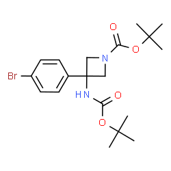 N,1-二-BOC-3-(4-溴苯基)-3-杂氮环丁胺图片