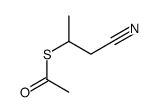 S-(1-cyanopropan-2-yl) ethanethioate Structure