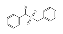 Benzene,[bromo[(phenylmethyl)sulfonyl]methyl]- structure