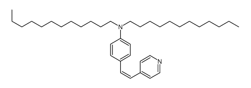 N,N-didodecyl-4-(2-pyridin-4-ylethenyl)aniline结构式