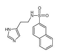 N-[2-(1H-imidazol-5-yl)ethyl]naphthalene-2-sulfonamide结构式