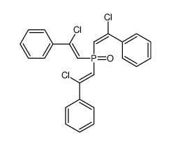 [2-bis(2-chloro-2-phenylethenyl)phosphoryl-1-chloroethenyl]benzene Structure