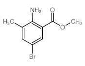 2-氨基-5-溴-3-甲基苯甲酸甲酯结构式