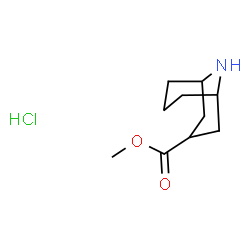 methyl exo-9-azabicyclo[3.3.1]nonane-3-carboxylate hydrochloride structure