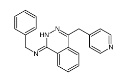 N-benzyl-4-(pyridin-4-ylmethyl)phthalazin-1-amine结构式