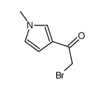 Ethanone, 2-bromo-1-(1-methyl-1H-pyrrol-3-yl)- (9CI) Structure