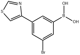 3-Bromo-5-(thiazol-4-yl)phenylboronic acid picture