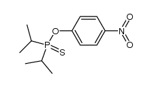 O-(4-nitrophenyl) diisopropylphosphinothioate Structure