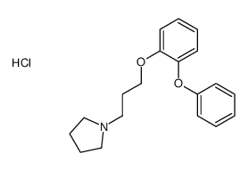 1-[3-(2-phenoxyphenoxy)propyl]pyrrolidine,hydrochloride Structure