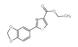 2-苯并[1,3]二氧代l-5-噻唑-4-羧酸乙酯结构式