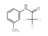 Acetamide,2,2,2-trichloro-N-(3-methylphenyl)- Structure