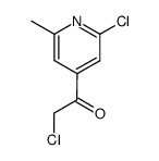 Ketone, chloromethyl 2-chloro-6-methyl-4-pyridyl (8CI) Structure