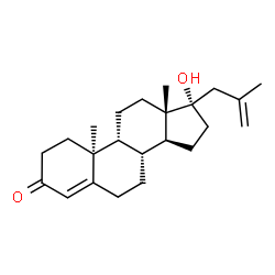 (8R,9R,10S,13S,14S,17S)-17-hydroxy-10,13-dimethyl-17-(2-methylprop-2-enyl)-2,6,7,8,9,11,12,14,15,16-decahydro-1H-cyclopenta[a]phenanthren-3-one Structure