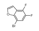 7-bromo-4,5-difluoro-1-benzofuran结构式