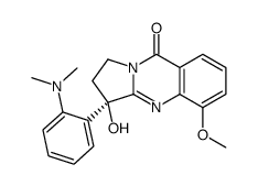 (3R)-3-[2-(dimethylamino)phenyl]-3-hydroxy-5-methoxy-1,2-dihydropyrrolo[2,1-b]quinazolin-9-one Structure