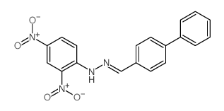 [1,1'-Biphenyl]-4-carboxaldehyde,2-(2,4-dinitrophenyl)hydrazone Structure