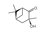 2α-hydroxy-2,6,6-trimethylbicyclo[3.1.1]heptan-3-one Structure